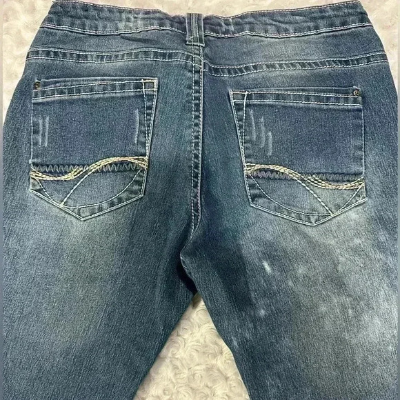 Blue Faith Women’s Skinny Distressed Blue Jeans - Picture 14 of 14